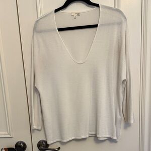 Wilfred Free Oversized V-Neck Long Sleeve Top